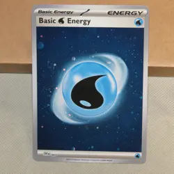 Pokemon Basic Water Energy Cosmos Holo with SWIRL SVE 003 151 - Image 5