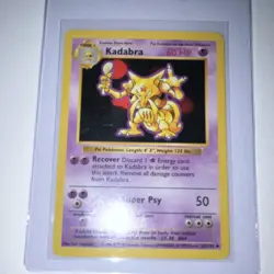 Pokemon Kadabra Base Set 32/102 1999 SHADOWLESS - Image 2