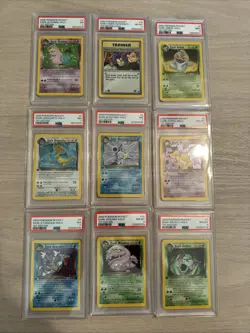 2000 Pokemon Rocket Lot, New Slabs W/ Plastic Covers, All 1st Edition Holo - Image 1