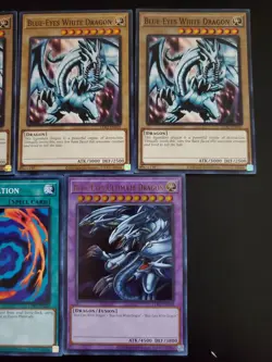 YUGIOH SET BLUE EYES WHITE ULTIMATE DRAGON POLYMERIZATION AUTHENTIC NM - Image 2