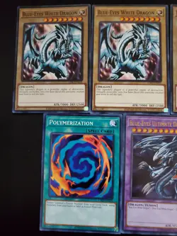 YUGIOH SET BLUE EYES WHITE ULTIMATE DRAGON POLYMERIZATION AUTHENTIC NM - Image 3