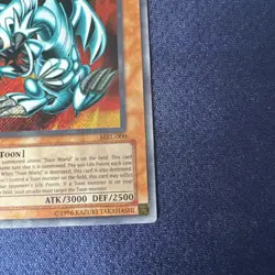 Blue-Eyes Toon Dragon MRL-000 Magic Ruler 1st Edition - Image 2