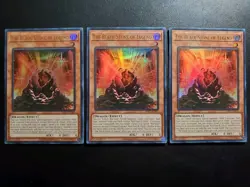 YUGIOH 3x The Black Stone Of Legend x3 NM LDK2 Ultra Rare - Image 1