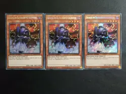 Yu-Gi-Oh! 3x Dekoichi The Battlechanted Locomotive x3 SGX1-END05 Secret Rare Nm - Image 1