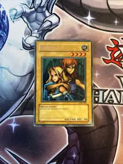 Yugioh Gemini Elf LON-000 Secret Rare REVERSE FOIL ERROR Unlimited LP (1) (WNU) - Image 1