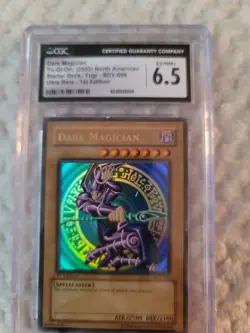Dark Magician 1st Edition (Starter Deck: Yugi — code SDY‑006) graded as “CGC 6.5 - Image 1