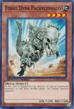 Yugioh! Fossil Dyna Pachycephalo - SGX4-END02 - Common - 1st Edition Near Mint, - Image 1