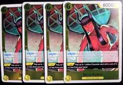 Nico Robin OP09-107 R NM Yellow Playset x4 One Piece tcg - Image 1