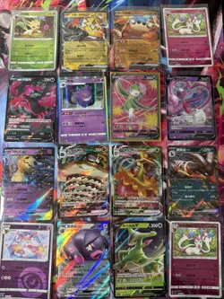 Pokemon 16 Card Lot nm V Max Mega Amazing Ex HOLO Rare Hits Only B71 - Image 1
