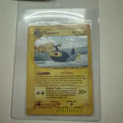 Pokemon Lanturn Aquapolis Holo Rare Card H15/H32 80 HP Electric Tackle English - Image 1