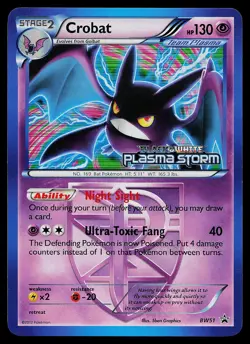 Pokemon Card - Crobat Plasma Storm Promo BW51 Holo Stamped - Image 1