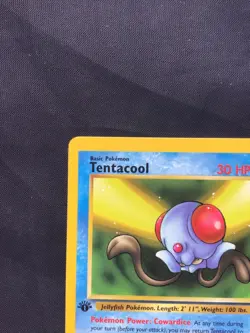Pokemon Cards: Fossil 1st Edition Common: Tentacool 56/62 - Image 2