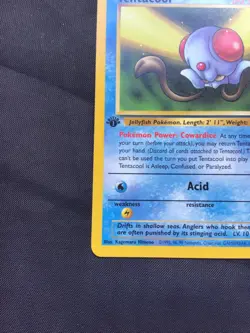 Pokemon Cards: Fossil 1st Edition Common: Tentacool 56/62 - Image 5