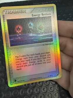 Energy Restore 81/109 Ruby and Sapphire Reverse Holo Pokemon Card NM - Image 2