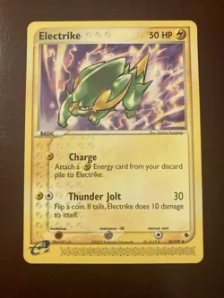 Electrike 30/109 EX Ruby and Sapphire Regular Uncommon Pokemon TCG Card NM - Image 1