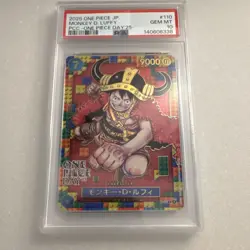 Bandai Monkey D. Luffy #110 ONE PIECE DAY'25 Promo Foil PSA 10 Japanese Card - Image 1