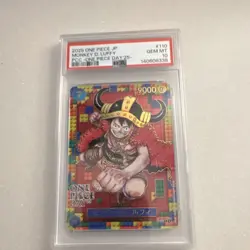 Bandai Monkey D. Luffy #110 ONE PIECE DAY'25 Promo Foil PSA 10 Japanese Card - Image 2