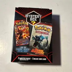 Pokemon TCG Mystery Box Sealed Booster Packs Online Code Card Vintage Packs - Image 1