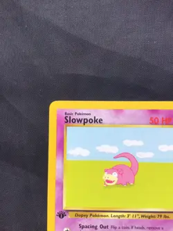 Pokemon Cards: Fossil 1st Edition Common: Slowpoke 55/62 - Image 2