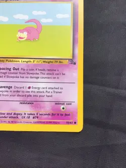 Pokemon Cards: Fossil 1st Edition Common: Slowpoke 55/62 - Image 4