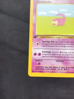 Pokemon Cards: Fossil 1st Edition Common: Slowpoke 55/62 - Image 5