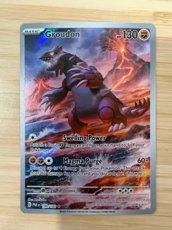 Groudon 199/182 Illustration Rare Card SV04 Paradox Rift 2023 Pokemon TCG - Image 1
