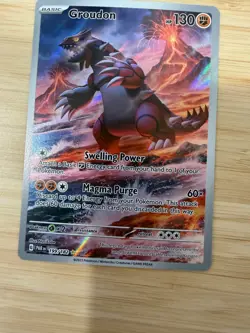 Groudon 199/182 Illustration Rare Card SV04 Paradox Rift 2023 Pokemon TCG - Image 3