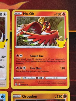 Pokemon Celebrations 4 Card Holo Lot - Lugia / Ho-oh / Kyogre / Groudon - Image 3