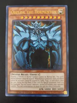 Yu-Gi-Oh! Egyptian God Cards Set Slifer, Obelisk, The Winged Dragon Of Ra Effect - Image 2