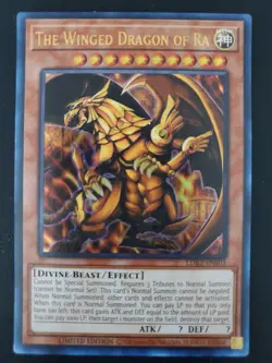 Yu-Gi-Oh! Egyptian God Cards Set Slifer, Obelisk, The Winged Dragon Of Ra Effect - Image 3
