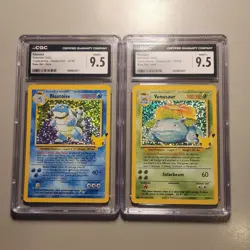 Celebrations Blastoise and Celebrations Venusaur CGC Mint+ 2 Card Graded Lot - Image 1