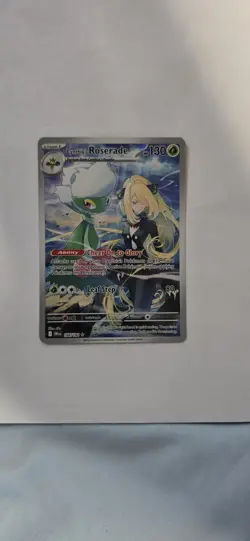 Pokemon TCG Cynthia's Roserade Destined Rivals 184/182 Illustration Rare Card - Image 1