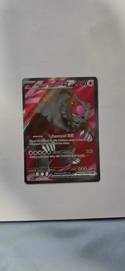 Pokemon TCG Bloodmoon Ursaluna EX Twilight Masquerade 202/167 Full Art Rare Card - Image 1
