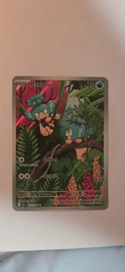 Pokemon TCG Panpour Illustration Rare Card 101/086 Scarlet Violet Black Bolt - Image 1