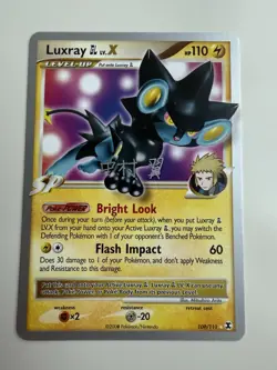 Pokemon Card - Luxray GL LV.X - 109/111 - Rising Rivals - 2009 - Image 1