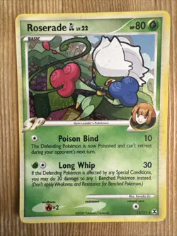 Roserade GL - 12/111 - Pokemon Rising Rivals Holo Card MP - Image 1