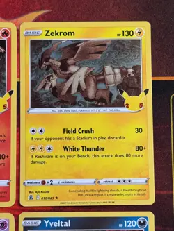 Pokemon Celebrations 4 Card Holo Lot - Reshiram / Zekrom / Yveltal / Xerneas - Image 3