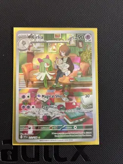 Pokemon TCG Kirlia Scarlet & Violet Base Set Holo Illustration Rare Card 212/198 - Image 1