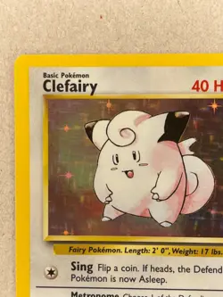 Clefairy BASE SET POKEMON CARD 5/102 HOLO FOIL RARE - Image 2