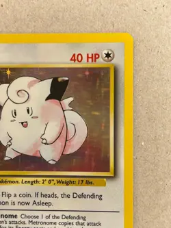 Clefairy BASE SET POKEMON CARD 5/102 HOLO FOIL RARE - Image 3