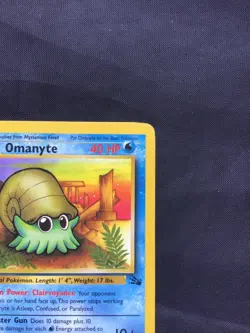 Pokemon Cards: Fossil 1st Edition Common: Omanyte 52/62 - Image 3