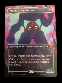 2026 MTG Krang, Utrom Warlord (Borderless) (Foil) Teenage Mutant Ninja Turtles - Image 1