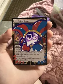 Urza's Fun House Pomni Digital Circus MTG Alter - Handpainted by ghostiite.ink - Image 2