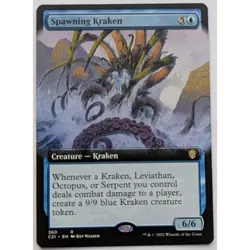Spawning Kraken, Extended Art, Commander 2021 (C21), #360 NM MTG - Image 1