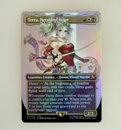Terra, Herald of Hope (Borderless) Commander: Final Fantasy Foil NM - Image 1