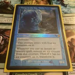 MTG Magic The Gathering Thing In The Ice Foil INR Retro Frame Horror Commander - Image 1