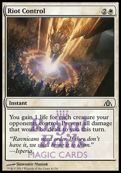 Riot Control 1x FOIL DGM MTG Dragon's Maze Common MINT white - Image 1