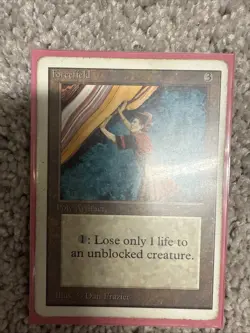 Mtg Unlimited Force Field Heavily Played - Image 2