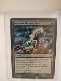 MTG Magic the Gathering Stonewood Invocation (foil) Time Spiral (#223) NM - Image 1
