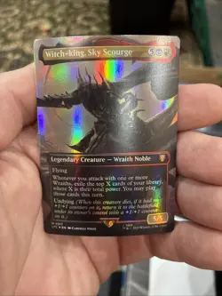 MTG Witch-king, Sky Scourge (Borderless Foil) Commander: The Lord of the Rings - Image 1